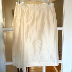 "Mirror Room" vintage ivory silk skirt